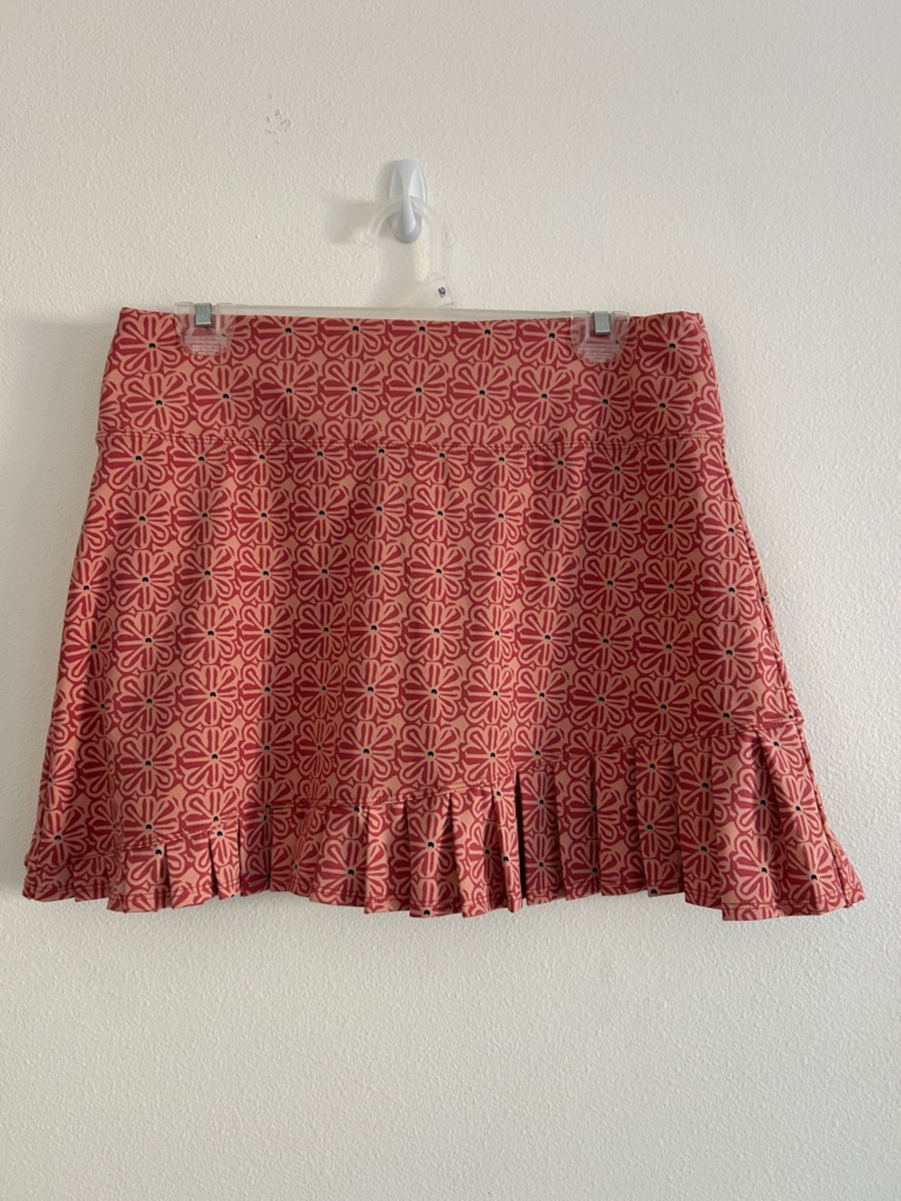 SIGRID OLSEN Golf Tennis UPF 50 Floral Active Skirt Skort Inside Pockets Medium